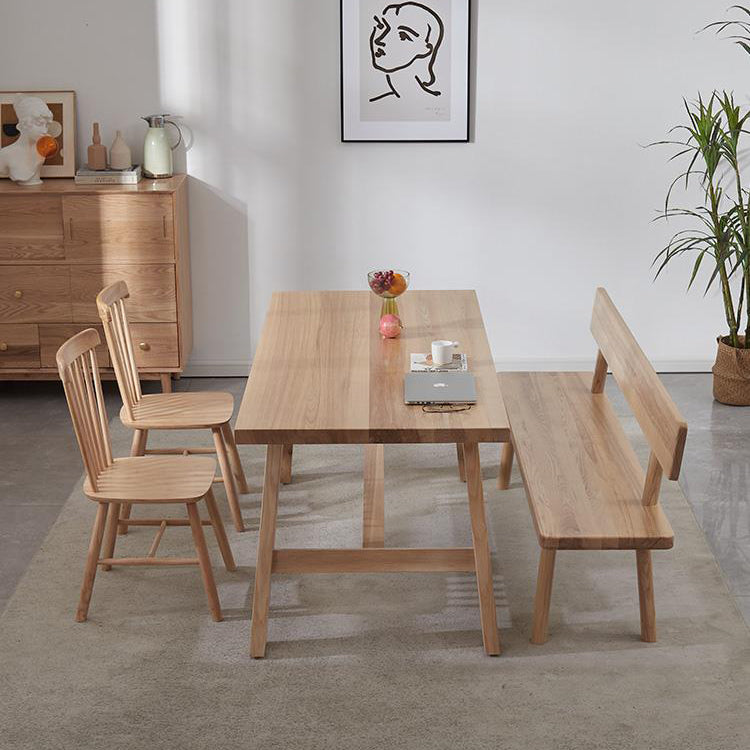 Modern 1/2/4 Pieces Dining Set Rectangle Wood Dining Table for Dining Room