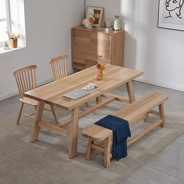 Modern 1/2/4 Pieces Dining Set Rectangle Wood Dining Table for Dining Room