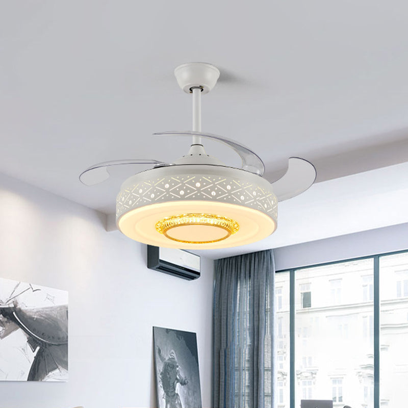 Trommelmetall Deckenlüfter Licht Moderne 42 -Zoll