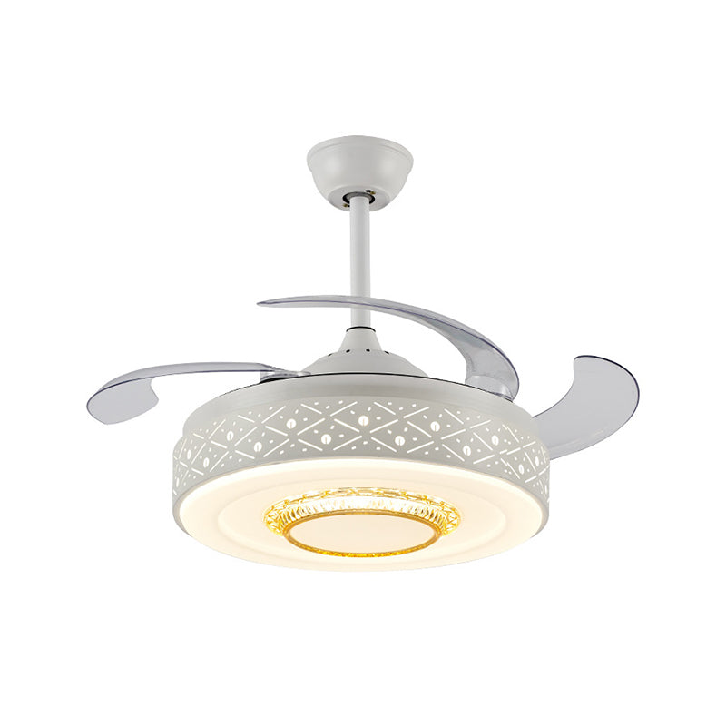 Trommelmetall Deckenlüfter Licht Moderne 42 -Zoll