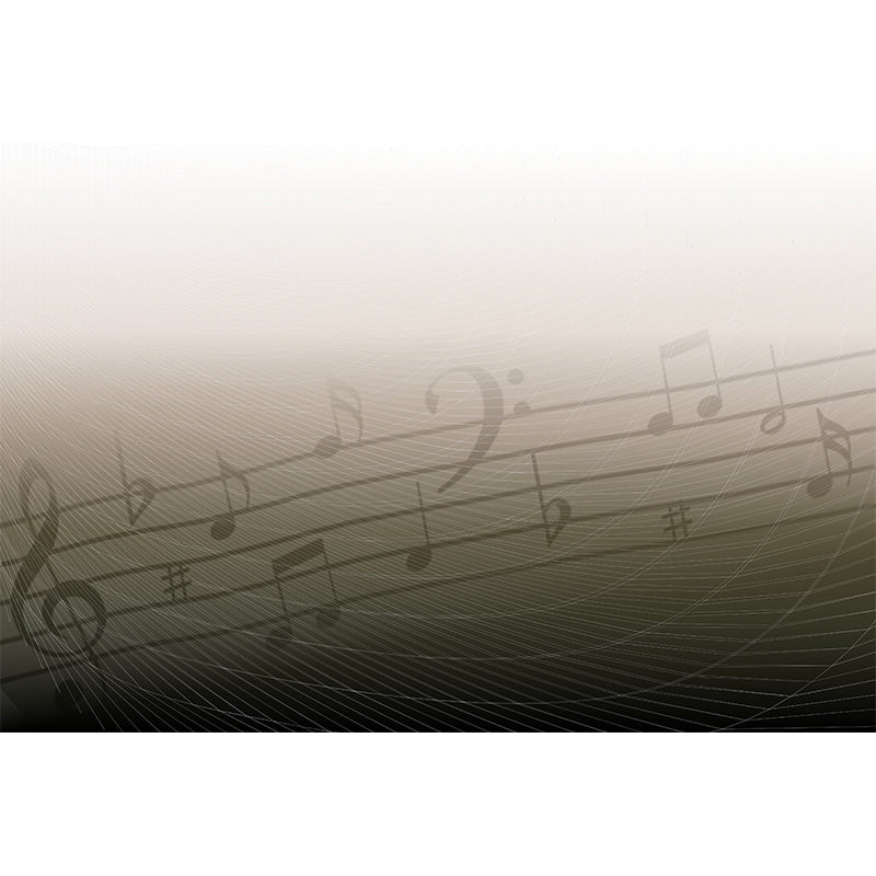 Modern Style Wall Mural Wallpaper Musical Notes Bedroom Wall Mural