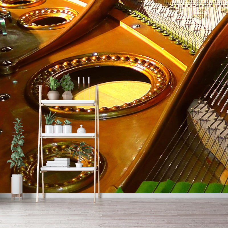 Washable Photography Mural Wallpaper Musical Elements Indoor Wall Mural