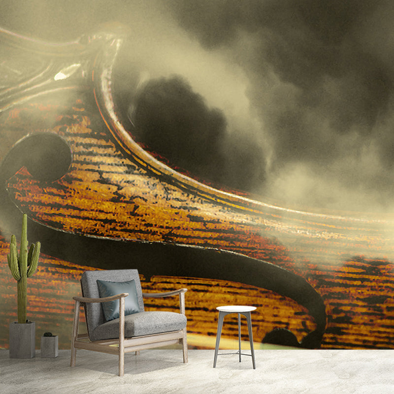 Washable Photography Mural Wallpaper Musical Elements Indoor Wall Mural