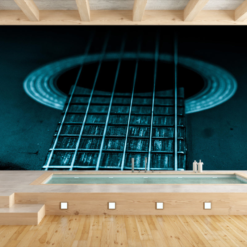 Washable Stain Resistant Wall Mural Wallpaper Musical Instruments Sitting Room Wall Mural