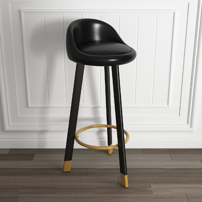 Taburete de bar de estilo escandinavo con patas de acero, taburete de mostrador individual para barra de cocina