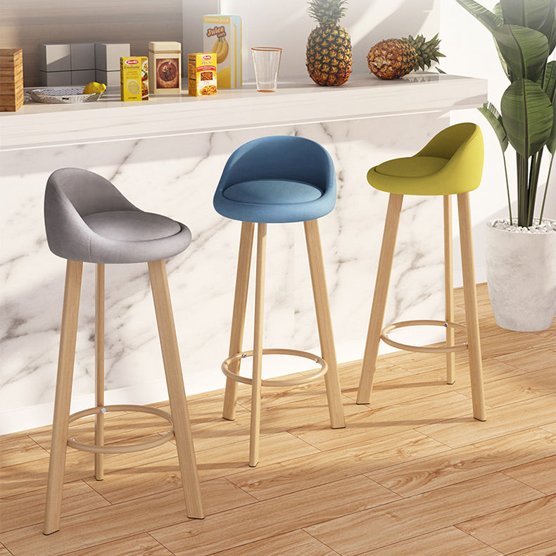 Taburete de bar de estilo escandinavo con patas de acero, taburete de mostrador individual para barra de cocina