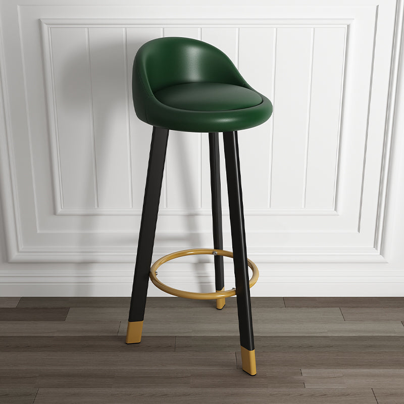 Taburete de bar de estilo escandinavo con patas de acero, taburete de mostrador individual para barra de cocina