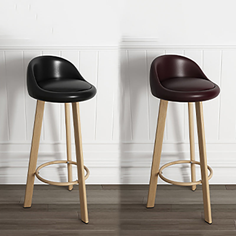 Taburete de bar de estilo escandinavo con patas de acero, taburete de mostrador individual para barra de cocina