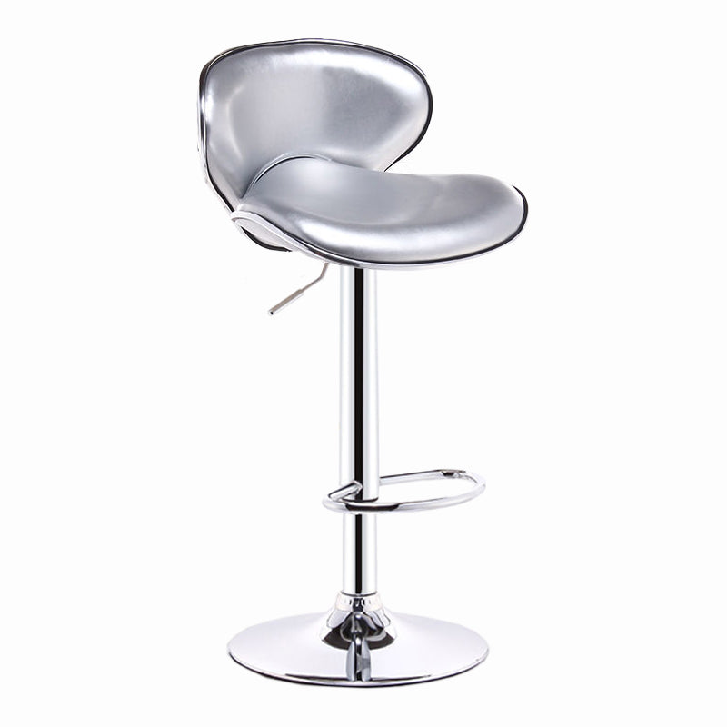 Modern Style Bar-stool with Adjustable Height Low Back Footrest Swivel for Counter Bar