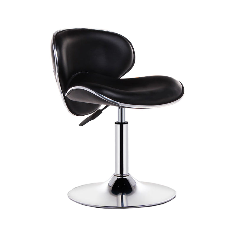 Modern Style Bar-stool with Adjustable Height Low Back Footrest Swivel for Counter Bar