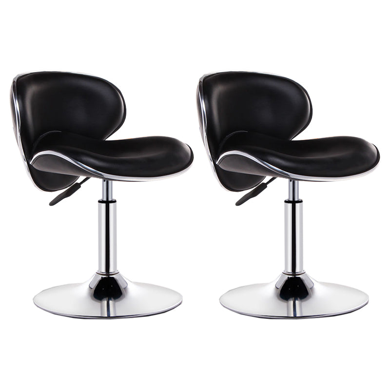 Modern Style Bar-stool with Adjustable Height Low Back Footrest Swivel for Counter Bar