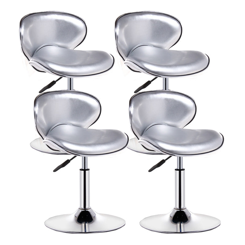 Modern Style Bar-stool with Adjustable Height Low Back Footrest Swivel for Counter Bar