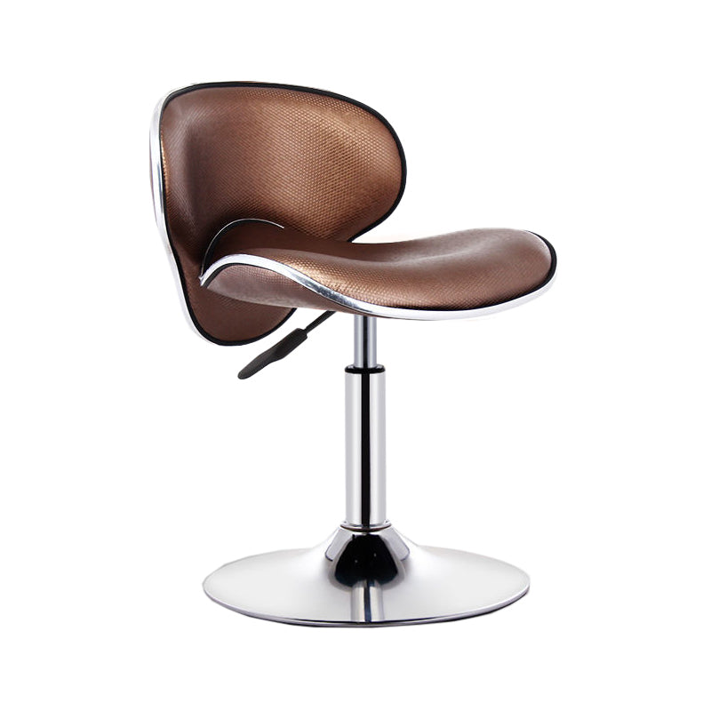 Modern Style Bar-stool with Adjustable Height Low Back Footrest Swivel for Counter Bar