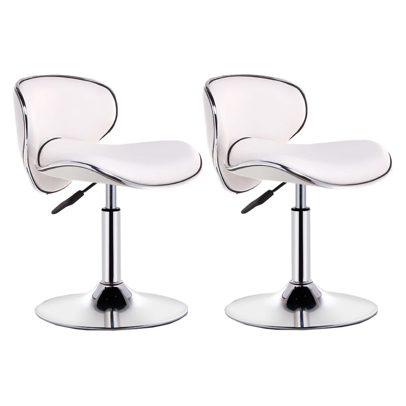 Modern Style Bar-stool with Adjustable Height Low Back Footrest Swivel for Counter Bar