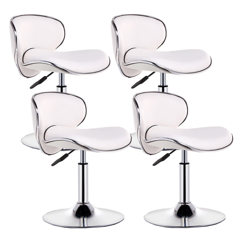 Modern Style Bar-stool with Adjustable Height Low Back Footrest Swivel for Counter Bar
