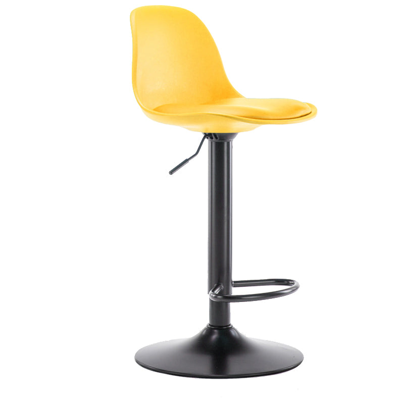 Modern Style Single Bar-stool with Adjustable Height Bucket Seat for Counter Kitchen