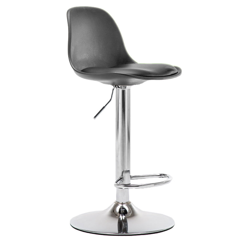 Modern Style Single Bar-stool with Adjustable Height Bucket Seat for Counter Kitchen