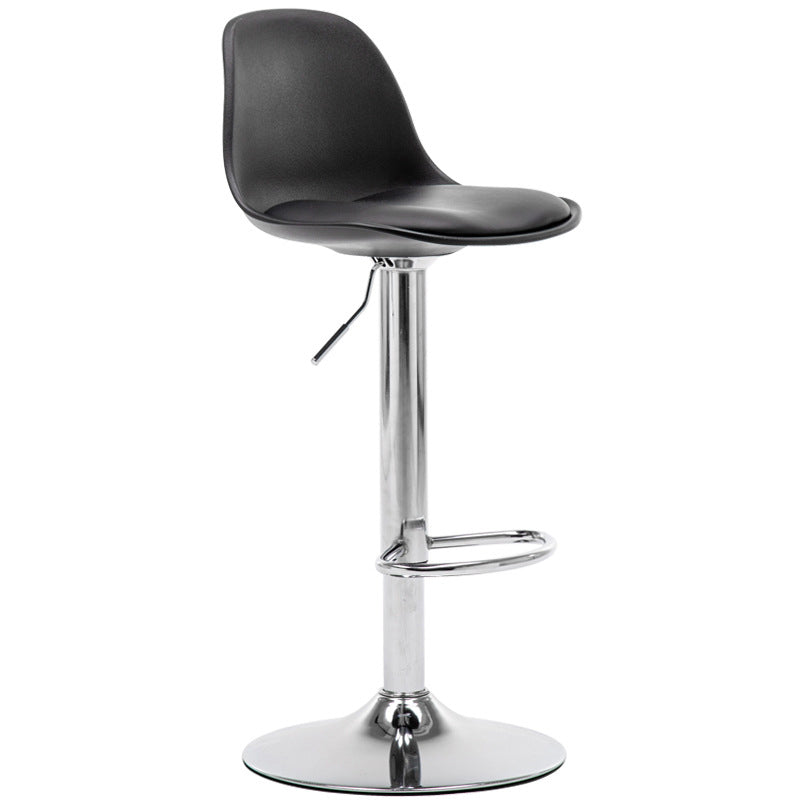 Modern Style Single Bar-stool with Adjustable Height Bucket Seat for Counter Kitchen