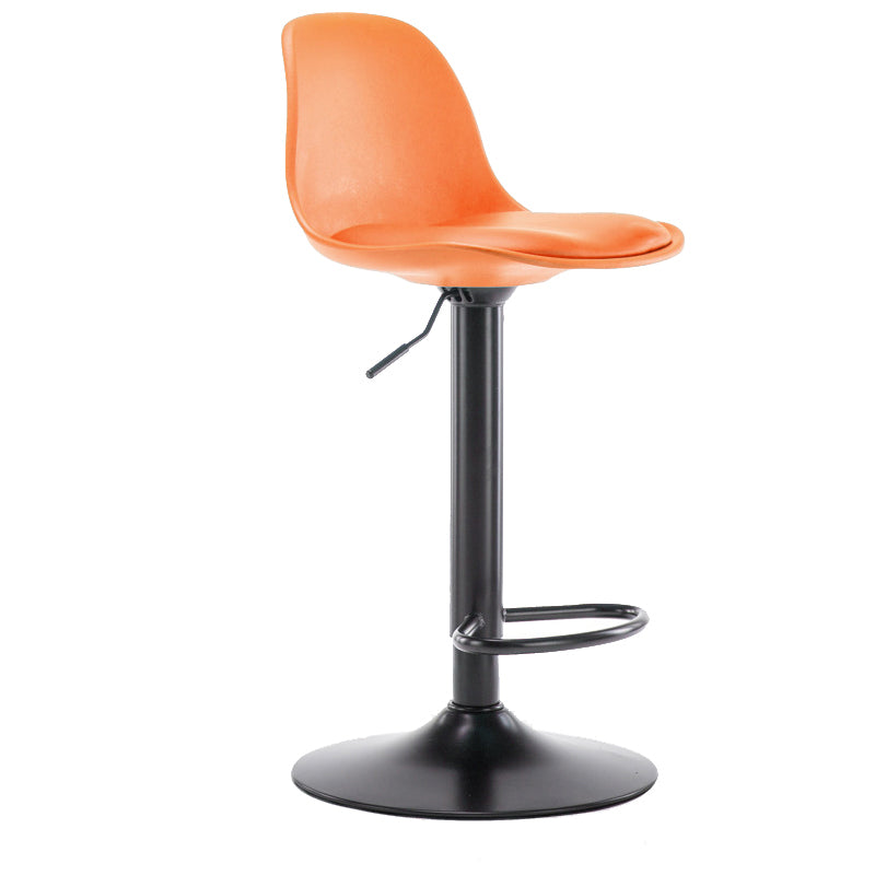 Modern Style Single Bar-stool with Adjustable Height Bucket Seat for Counter Kitchen