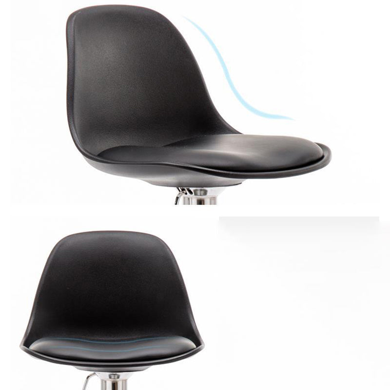 Modern Style Single Bar-stool with Adjustable Height Bucket Seat for Counter Kitchen