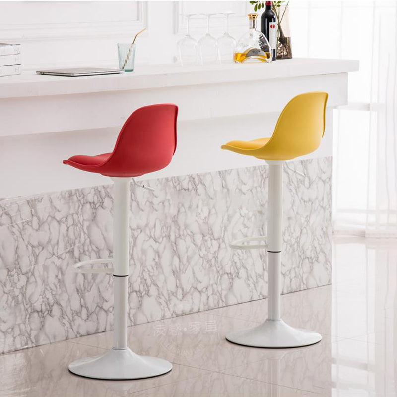 Modern Style Single Bar-stool with Adjustable Height Bucket Seat for Counter Kitchen