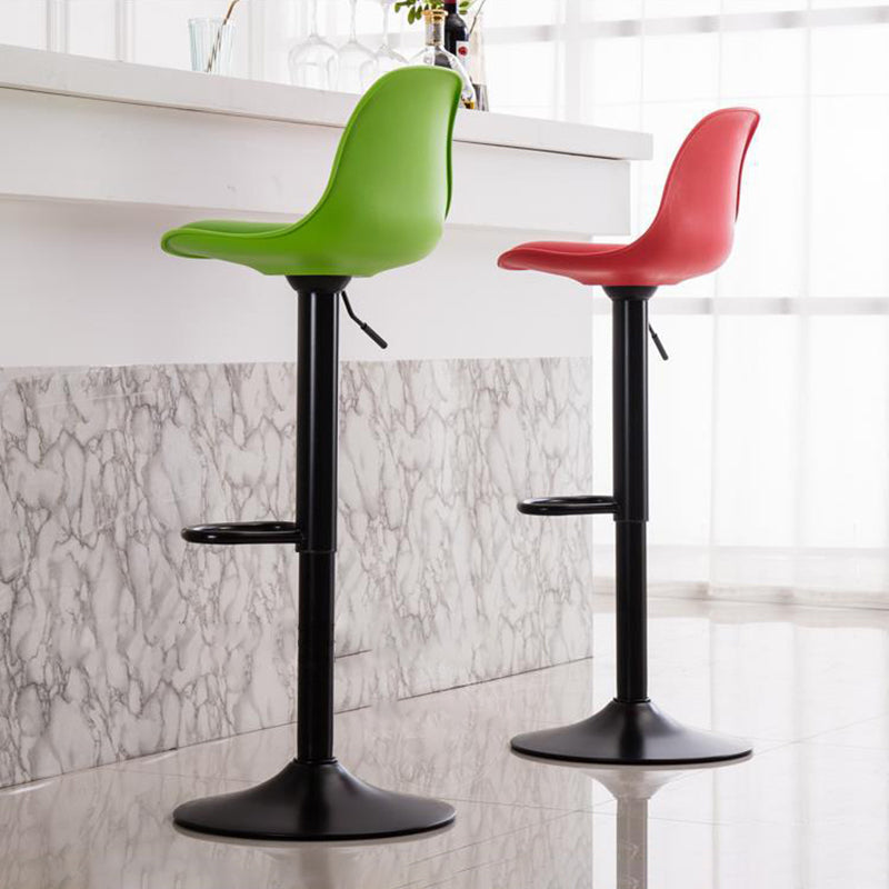 Modern Style Single Bar-stool with Adjustable Height Bucket Seat for Counter Kitchen
