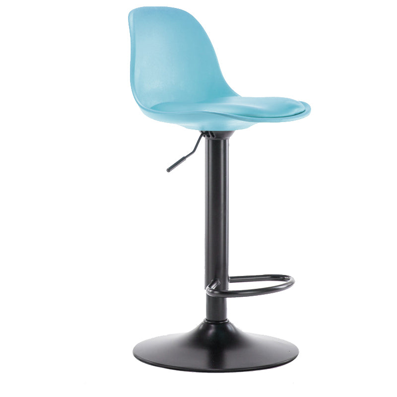 Modern Style Single Bar-stool with Adjustable Height Bucket Seat for Counter Kitchen
