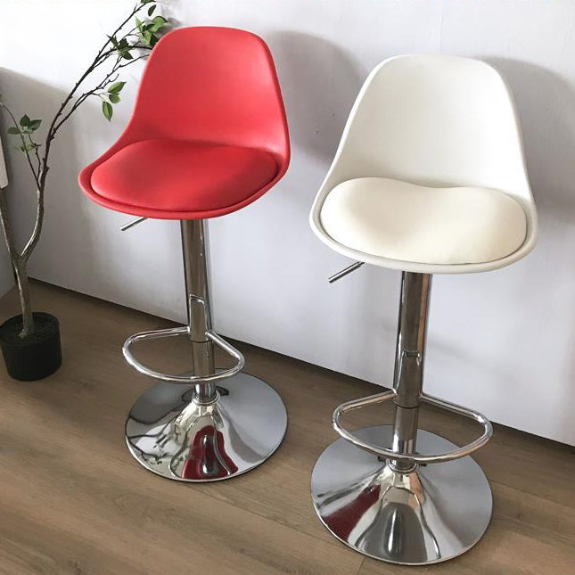Modern Style Single Bar-stool with Adjustable Height Bucket Seat for Counter Kitchen