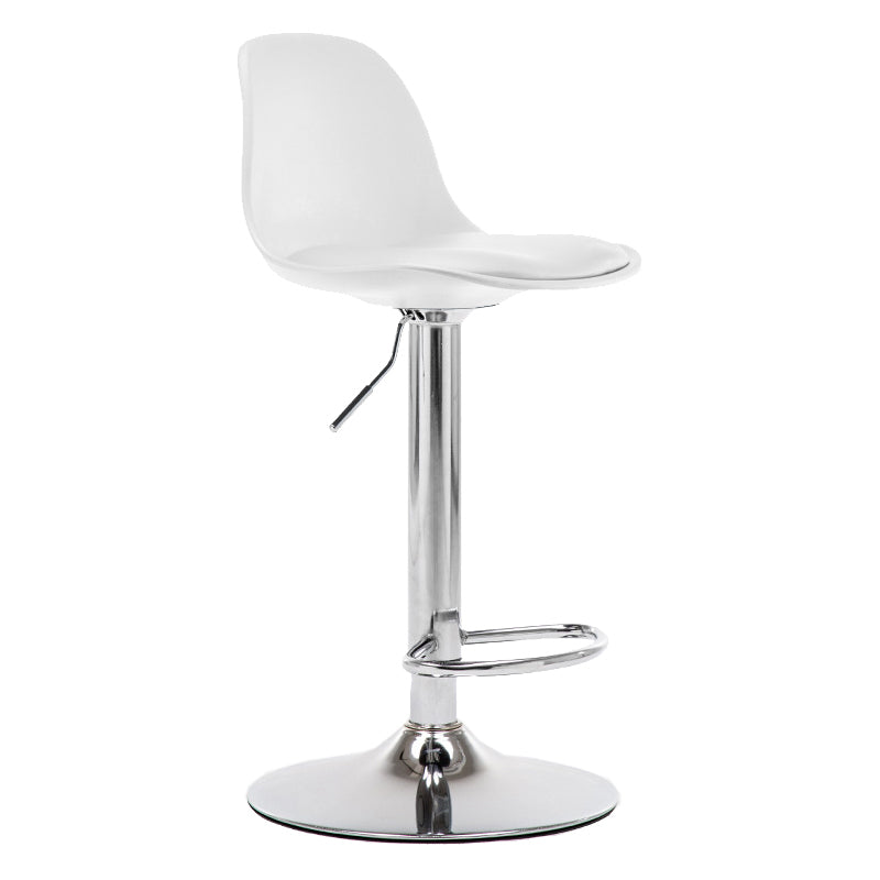 Modern Style Single Bar-stool with Adjustable Height Bucket Seat for Counter Kitchen