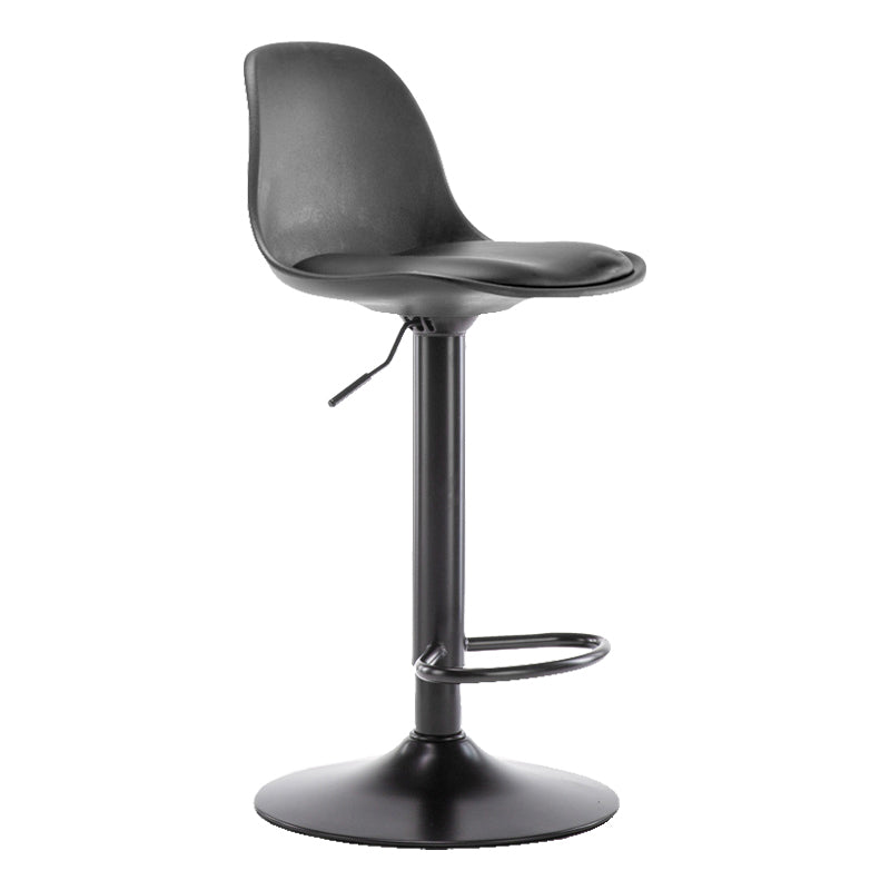Modern Style Single Bar-stool with Adjustable Height Bucket Seat for Counter Kitchen