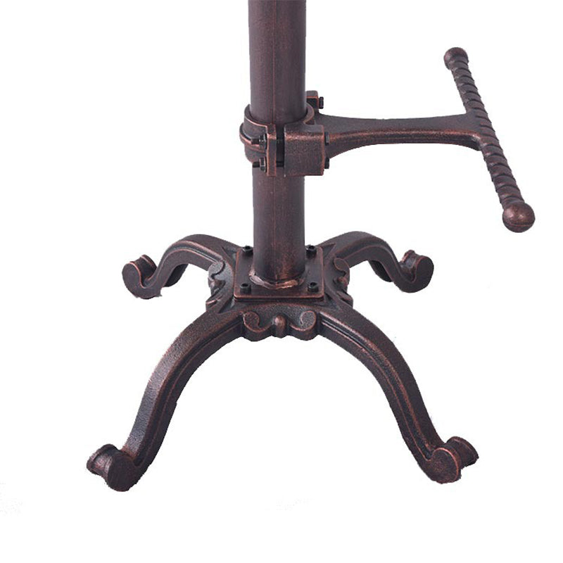 Single Modern Style Bar-stool with Swivel Adjustable Height Iron Footrest for Kitchen Bar