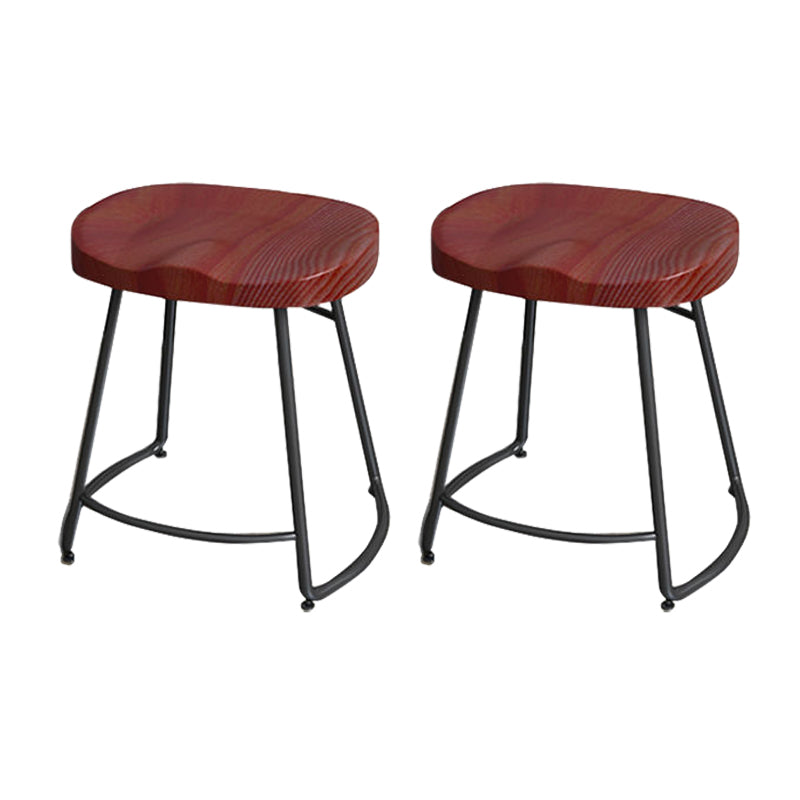 Modern Style Bar-stool with Footrest Iron Sled Legs for Kitchen Bar