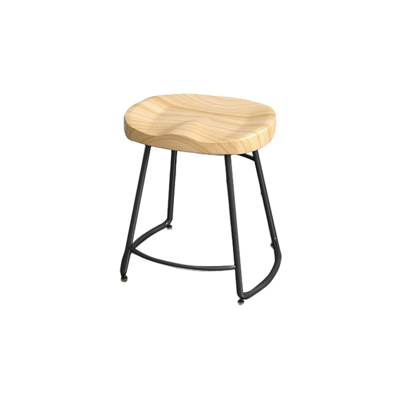Modern Style Bar-stool with Footrest Iron Sled Legs for Kitchen Bar