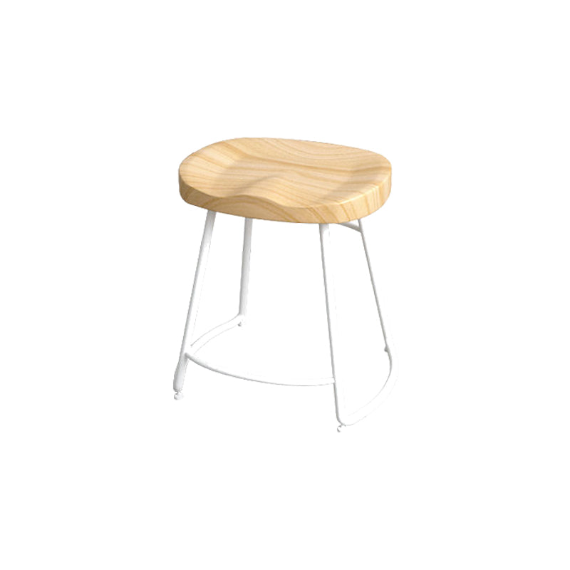 Modern Style Bar-stool with Footrest Iron Sled Legs for Kitchen Bar
