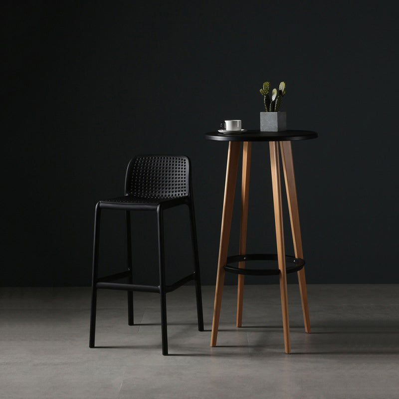 Taburete de comedor de cocina de plástico escandinavo