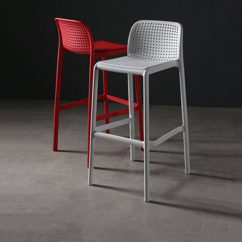Taburete de comedor de cocina de plástico escandinavo