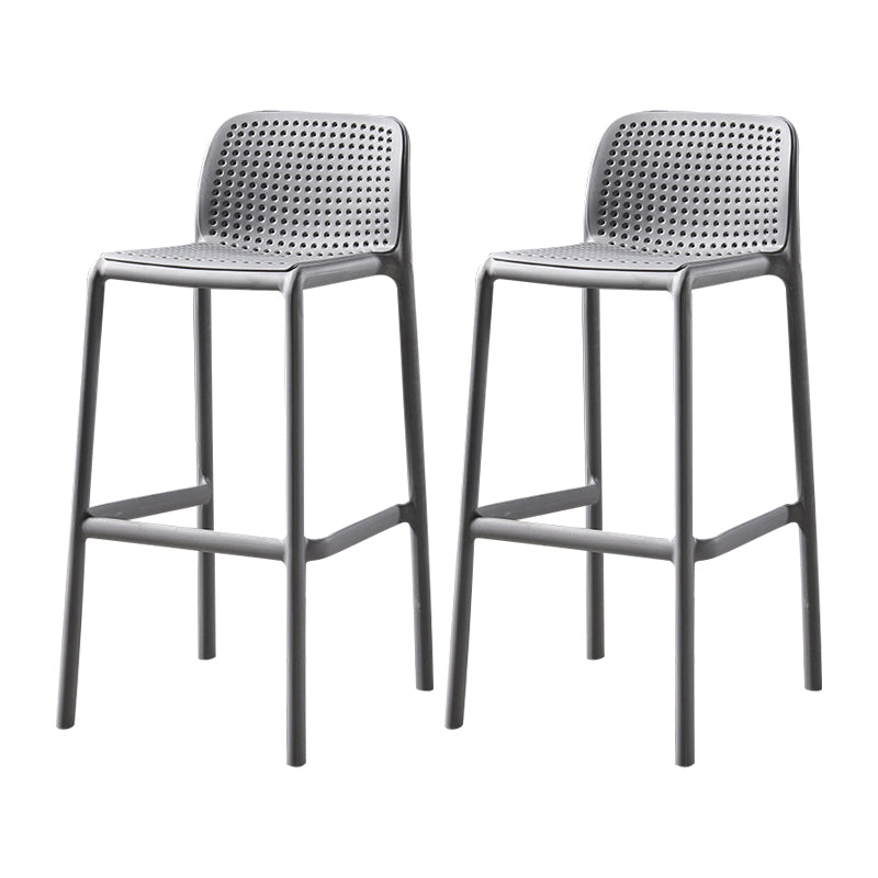 Taburete de comedor de cocina de plástico escandinavo