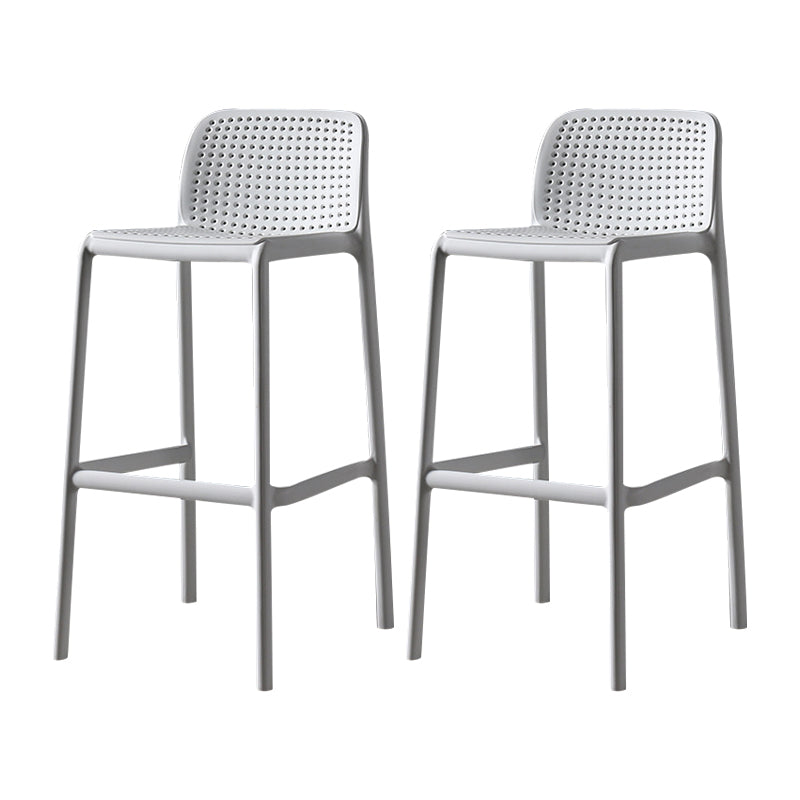 Taburete de comedor de cocina de plástico escandinavo