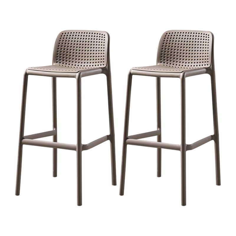 Taburete de comedor de cocina de plástico escandinavo