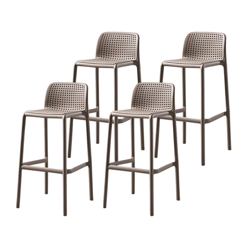 Taburete de comedor de cocina de plástico escandinavo