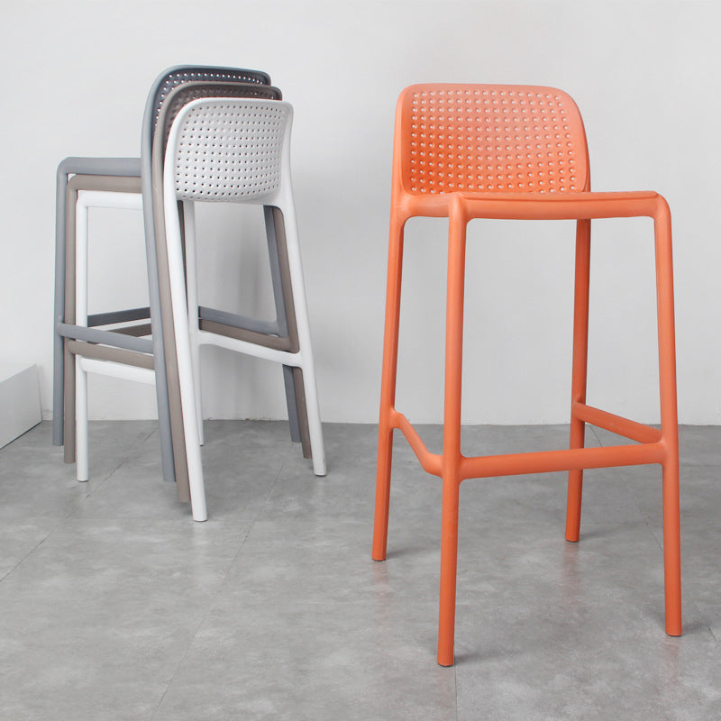 Taburete de comedor de cocina de plástico escandinavo