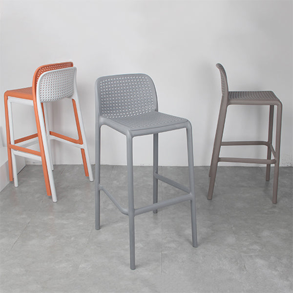 Taburete de comedor de cocina de plástico escandinavo