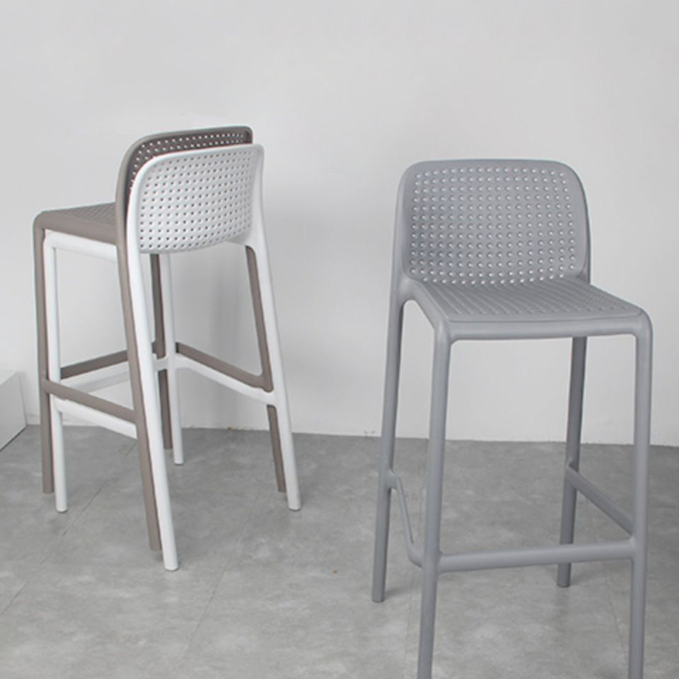 Taburete de comedor de cocina de plástico escandinavo