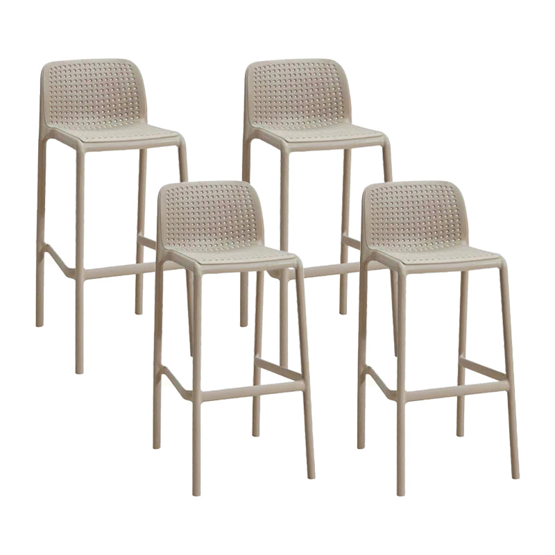 Taburete de comedor de cocina de plástico escandinavo