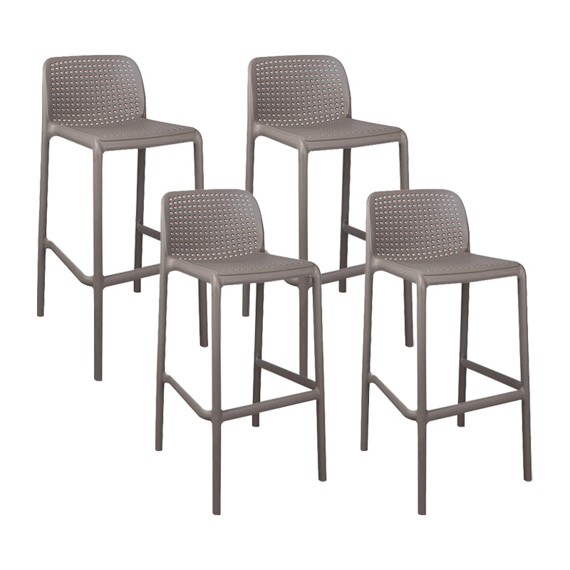 Taburete de comedor de cocina de plástico escandinavo