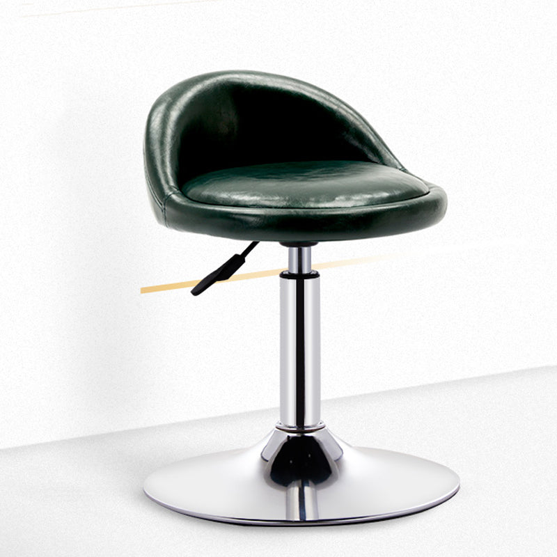 Moderner, verstellbarer, drehbarer Thekenhocker, Schlafzimmer-Barhocker aus Stahl mit Kissen