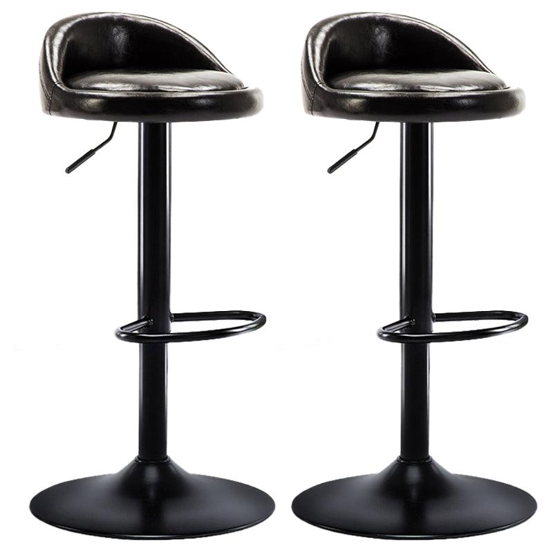 Taburete giratorio ajustable moderno, taburete de bar de acero para dormitorio con cojín