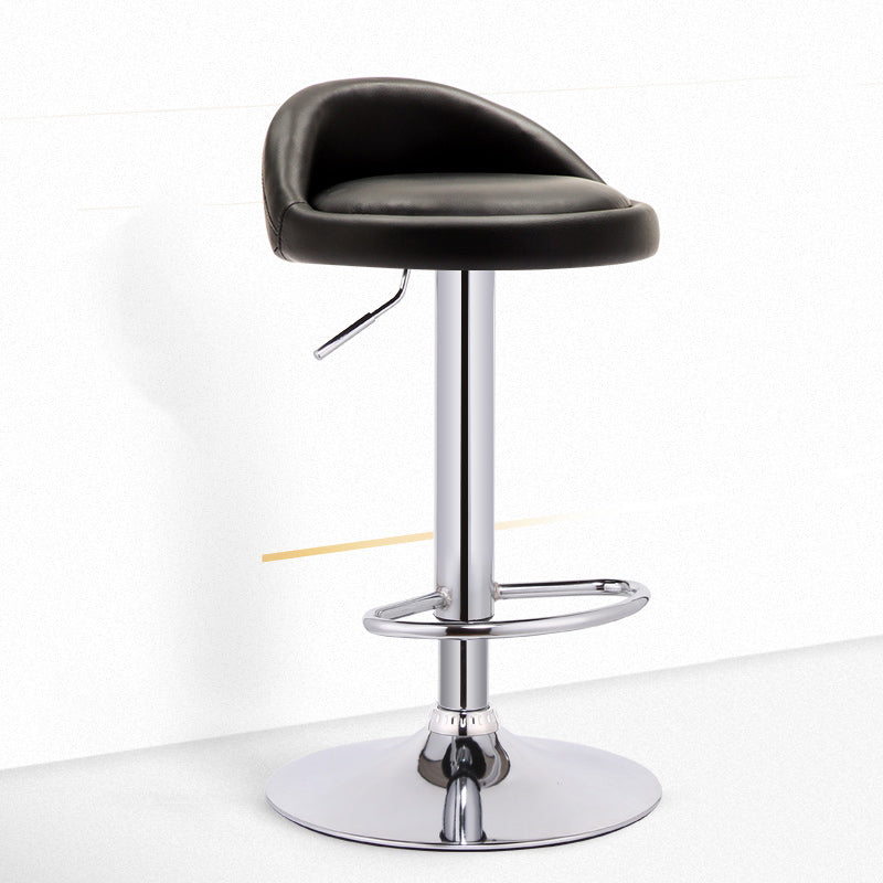 Moderner, verstellbarer, drehbarer Thekenhocker, Schlafzimmer-Barhocker aus Stahl mit Kissen