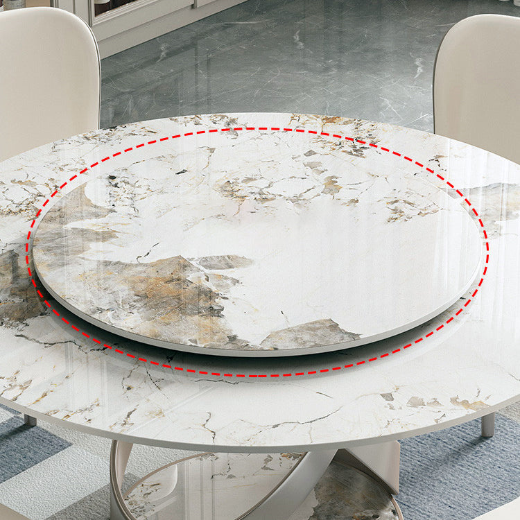 Modern 1/4/5 Pieces Dining Set Round Sintered Stone Dining Table for Dining Room