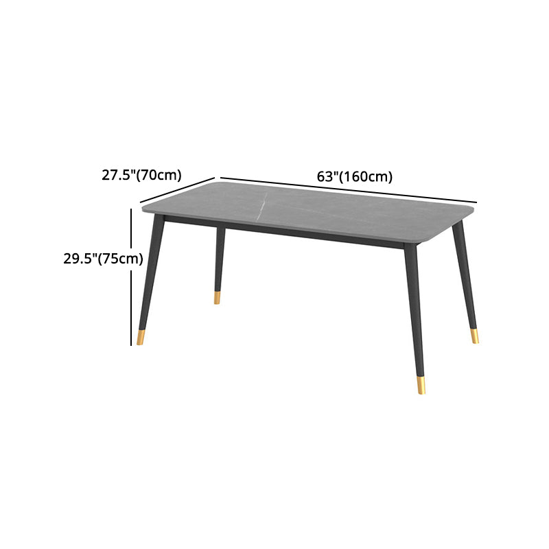 Nordic Style 1/5/7 Pieces Dining Set with Gray Top Kitchen Table Set for Dining Room